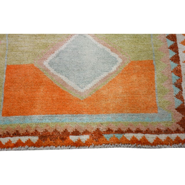 1980s Vintage Gabbeh Wool Professional Hand Knotted Rug, 2'8x3'9 For Sale - Image 5 of 5