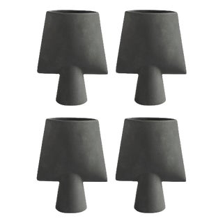 Dark Grey Mini Sphere Vase by 101 Copenhagen, Set of 4 For Sale