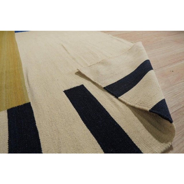 8x10 Multicolor Hand-Knotted Wool Deconstructed Geometry Geometric Carpet Rug For Sale - Image 13 of 14