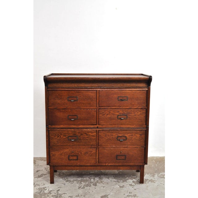 Antique Oak Chest of Drawers from Globe Wernicke, 1900s For Sale - Image 11 of 15