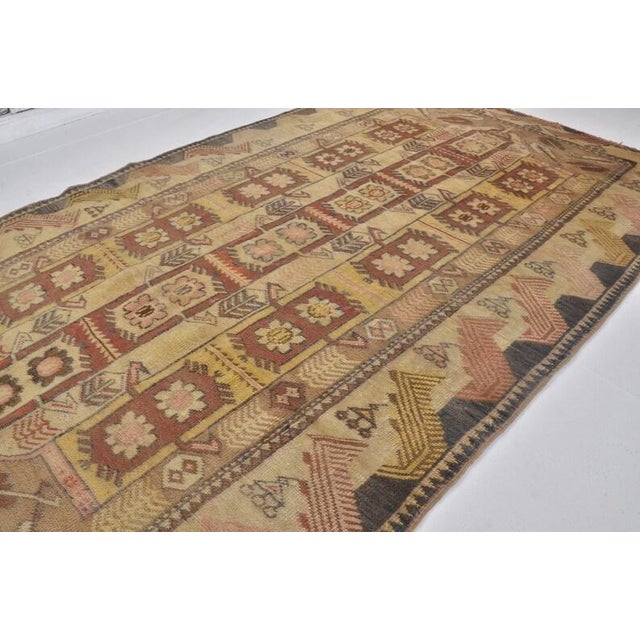 Antique Oushak Handmade Floor Rug For Sale - Image 9 of 10