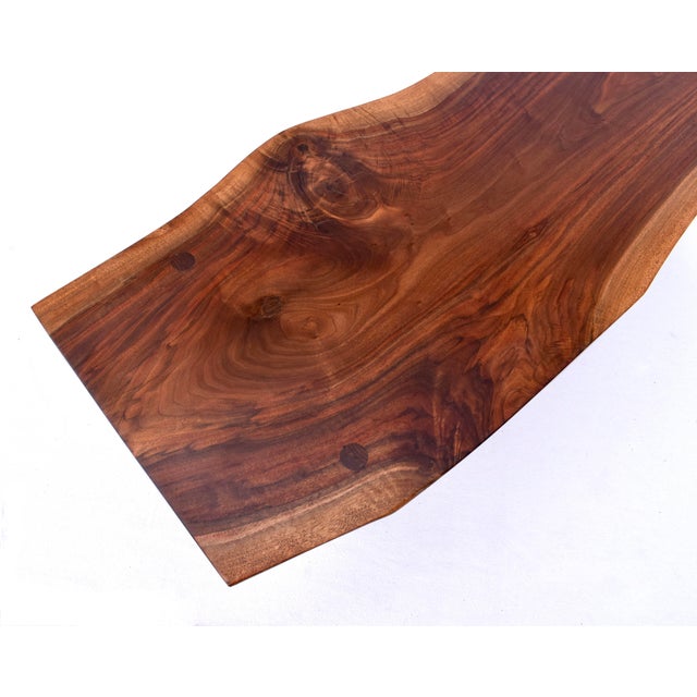 Handcrafted Black Walnut Cocktail Table After Phillip Lloyd Powell, 1950s For Sale - Image 10 of 13