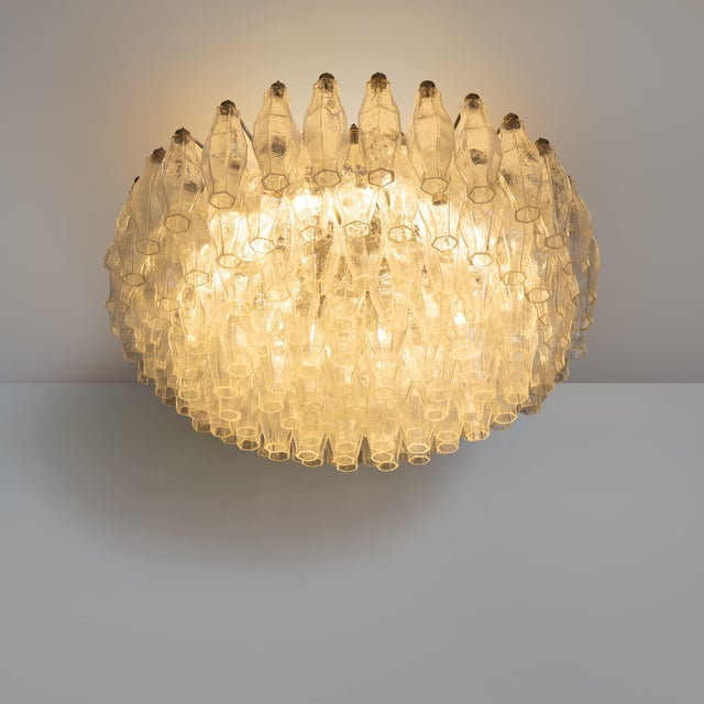 Poliedri Glass Suspension Lamp, 1960s For Sale - Image 13 of 13