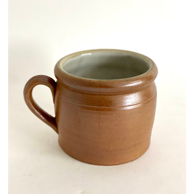 French Country 1950s French Burgundy Stoneware Pot For Sale - Image 3 of 9