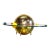 Atomic Era MCM Vacumet Inc. Gold "Solar System" Coin Bank For Sale