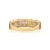 2.03 Carat Rainbow Sapphire & Diamond 14k Gold Band Ring Size 9 For Sale - Image 9 of 15
