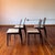 Contemporary Vintage Sexy Back Wenge Finish Dining Chairs For Sale - Image 3 of 10