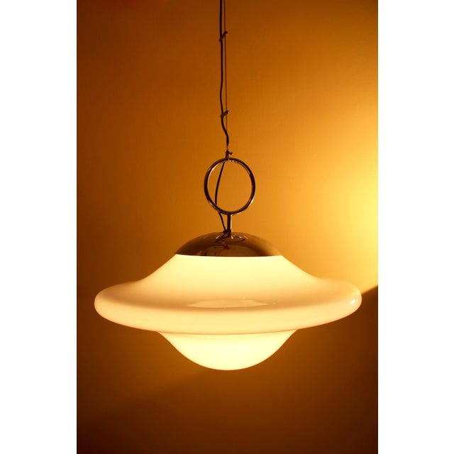 Artemide Italian Space Age Free Blown Ceiling Lamp, 1960s For Sale - Image 4 of 10