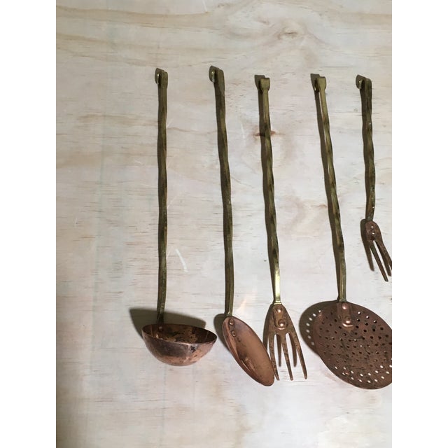 20th Century Copper and Brass Kitchen Utensils Set of 9 Chairish