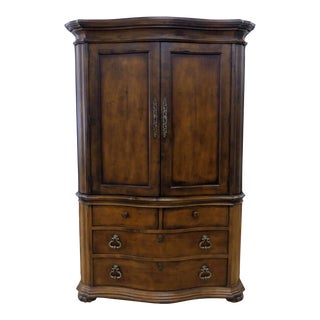 1990s Century Furniture Armoire With Chest of Drawers For Sale