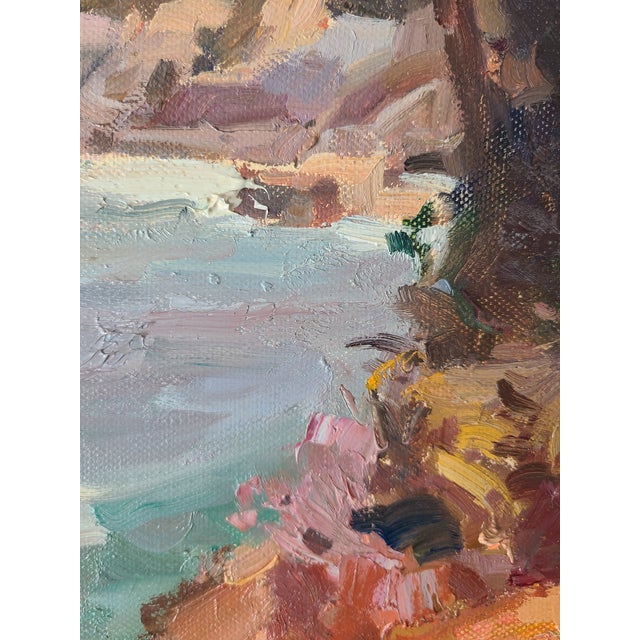 Calvin Liang Original Oil Painting Laguna Beach California Coastal Landscape For Sale In Los Angeles - Image 6 of 15