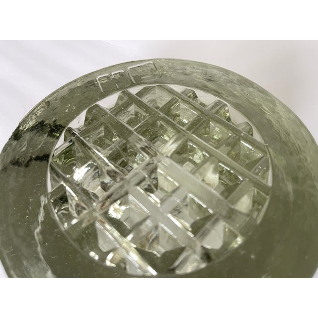 Large 1960's German Sculptural Glass Ashtray For Sale - Image 10 of 12