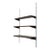 Danish Rosewood Wall Unit Scandinavian Shelving System in Style of Kai Kristiansen Mid Century For Sale