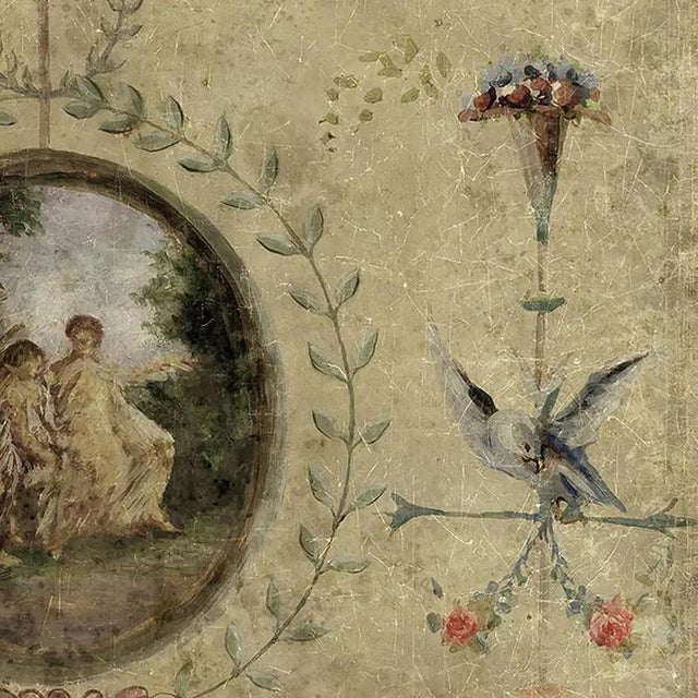 19th Century Vintage Style Panoramic Panel Mounted on Canvas For Sale - Image 6 of 7