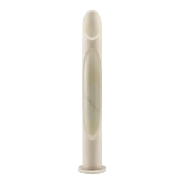 Modern Vase in White Onyx Marble, Designed by Jacopo Simonetti For Sale