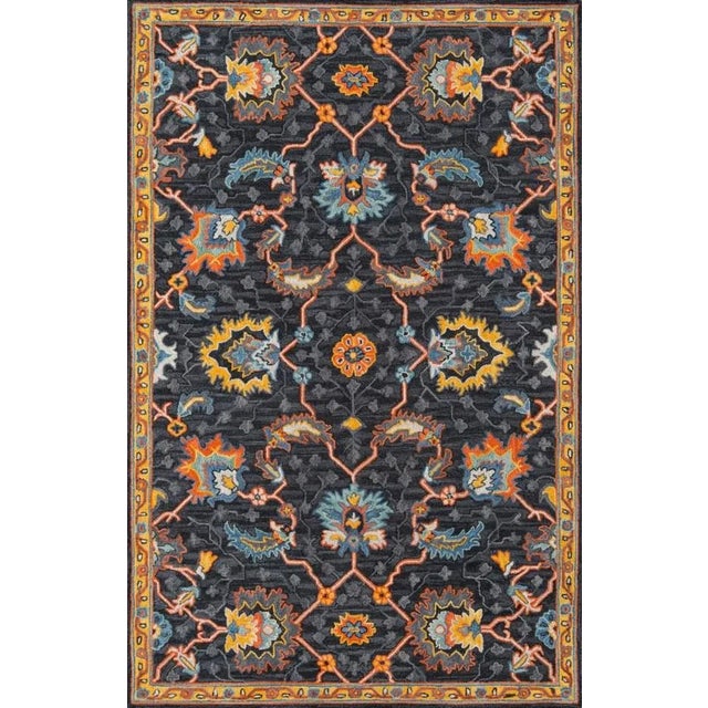 Charcoal Ibiza Charcoal Hand Tufted Area Rug 8' X 10' For Sale - Image 8 of 8