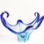 Vintage Blue Murano Glass Vase, 1960s For Sale - Image 4 of 5