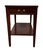 Vintage Federal Style Side Table by Mersman featuring High Quality Mahogany Construction, One Dovetailed Drawer, and Brass...