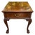 Late 20th Century Hekman Chippendale Style Ball & Claw Feet Mahogany Burled Top Side Table For Sale