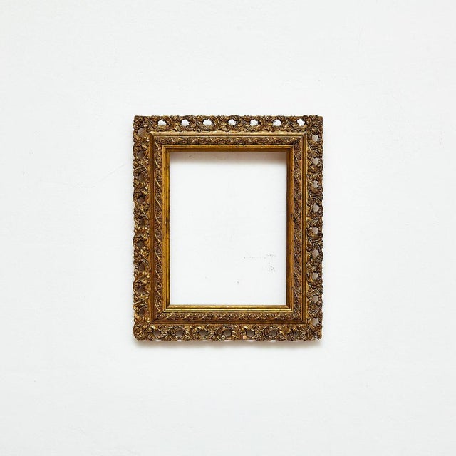 Baroque Ornament Gold Wood Frame, 1930s For Sale - Image 3 of 11