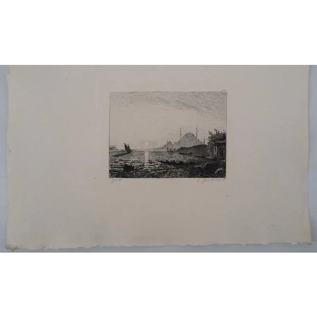 After Félix Ziem, View of Istanbul, Engraving, 1873 For Sale - Image 5 of 6