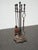Share Set of Four Vintage French Country Black Cast Iron Fireplace Tools For Sale - Image 9 of 17