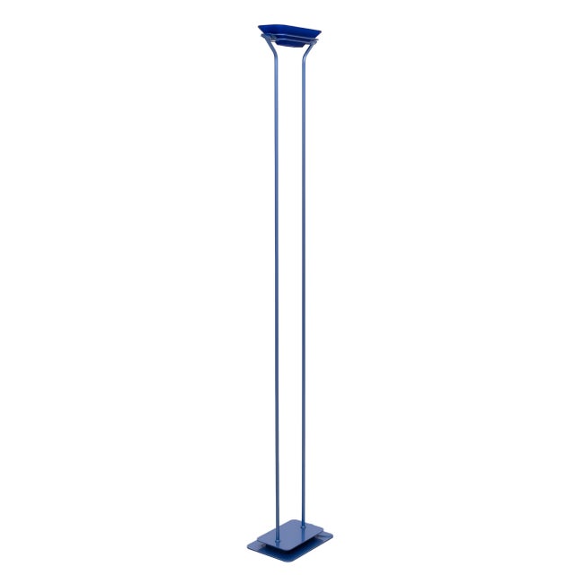 Vintage Light Blue Halogen Floor Lamp by Jordi Vilardell, 1980 For Sale - Image 4 of 15