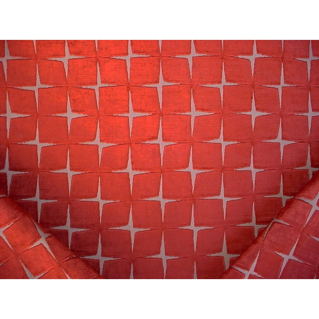 31/2y Zoffany Harlequin Issoria Tabasco MId Century Velvet Upholstery