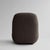 Toe taupe armchair in bouclé fabric, contemporary space age style. This sculptural armchair features a low geometric...