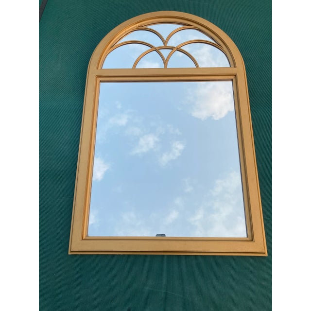 1970s Vintage Vanguard Studios Arched Gold Mirror For Sale - Image 6 of 6