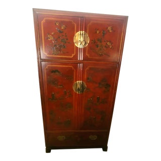 1970s Drexel Heritage Tai-Ming Chinoiserie Armoire For Sale