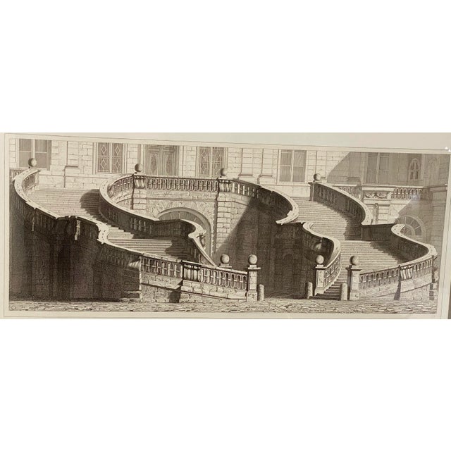 1920s 1920s French Gravure Print "Palais De Fontainbleu" For Sale - Image 5 of 11