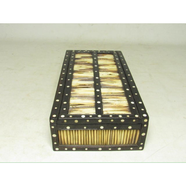 Anglo Indian Anglo Indian Long Quill Pencil Box For Sale - Image 4 of 13