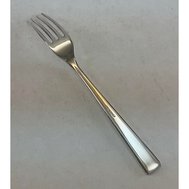 1980s Silver Plated Dessert/Salad Fork, Leighton. For Sale In New York - Image 6 of 13