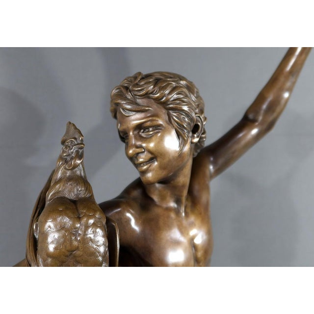 A. Falguière, Winner in the Cockfight, Late 19th Century, Bronze For Sale - Image 6 of 18