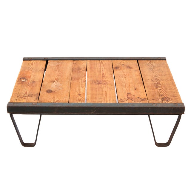 Industrial Vintage Industrial Side Table For Sale - Image 3 of 5