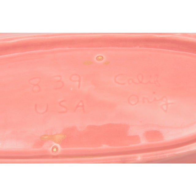 Vintage Ceramic Bowl in PInk With Gold, 1960's For Sale - Image 12 of 12