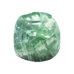 AURA LONDON Emerald Fluorite Tea Light Candle Holder