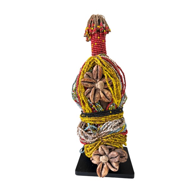 1980s Superb African Fertility Doll Cameroon 11" H W/Stand For Sale - Image 5 of 8