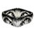 Bohemian Black Onyx "Cut to Clear" Crystal Bowl For Sale