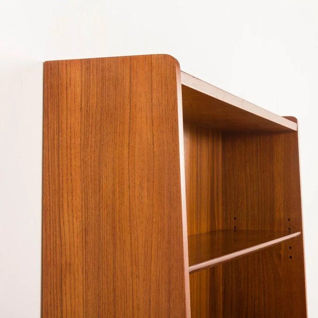 Teak Bookcase with Sliding Doors Compartment by Johannes Sorth for Nexo, Bornholm, Denmark, 1960s For Sale - Image 13 of 15