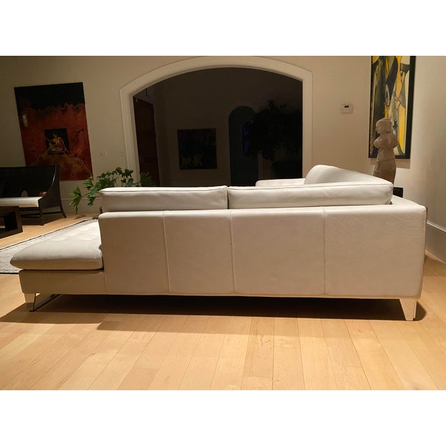 Roche Bobois Leather Sectional For Sale In Washington DC - Image 6 of 9