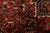 Heriz Rug 9’9” X 13’2” Red Wool Vintage Traditional Hand-Knotted Carpet For Sale - Image 10 of 15