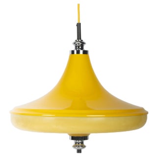 Space Age 05652/01 Pendant Lamp in Yellow from Massive For Sale