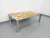 Metal Large Vintage Coffee Table in Chrome Metal, Yellow Onyx Type and Resin, 1970s For Sale - Image 7 of 15