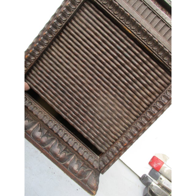 Early 20th Century Folk Art Wooden RollTop Storage Box Chairish