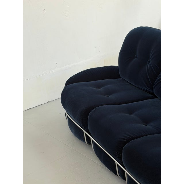 1970s Attributed to Adriano Piazzesi Okay Sofa for Mobili Tre D For Sale - Image 4 of 6