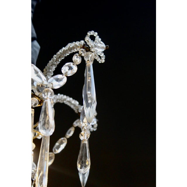 Antique French Chandelier in Crystal, 1800s For Sale - Image 6 of 16