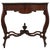 20th Century Marble Top Walnut Console Table With Drawer For Sale