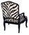Vintage Faux Zebra Upholstered Chair, Pair For Sale - Image 13 of 15